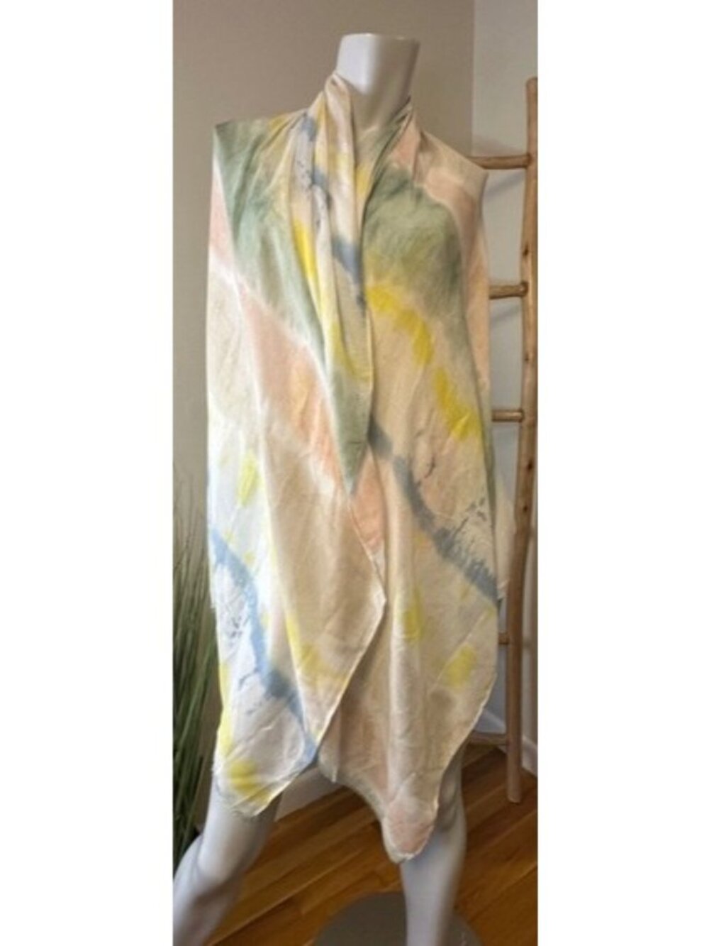 Hadley Wren Sherbet Pastel Oversized Gauzey Sheer Tie Die Festival Graduation Sc